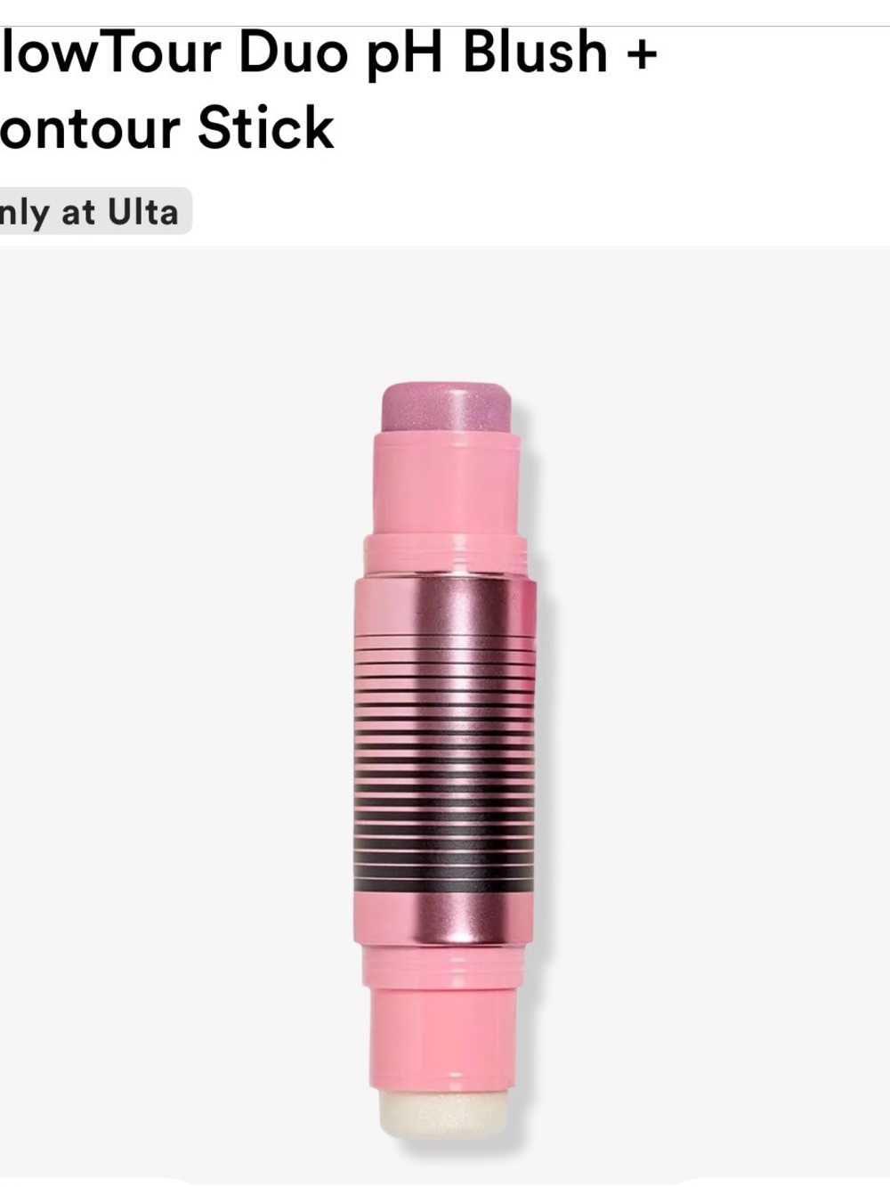 GlowTour Duo pH Blush + Contour Stick in Pink - Aura